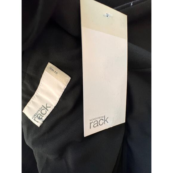 NWT NORDSTROM RACK Men's Black Trim Fit Single Breasted Suit Blazer Size XXL - Picture 7 of 7